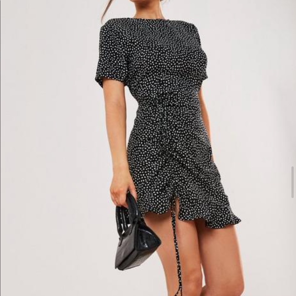 Polka dots short dress